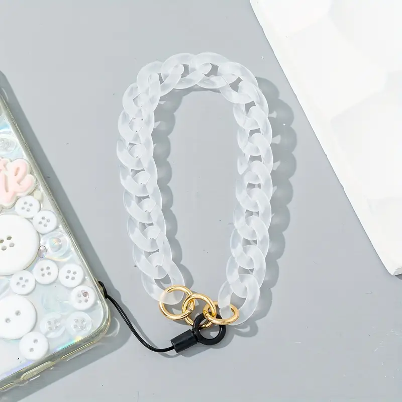 Candy Color Fashion Phone Charm WHITE