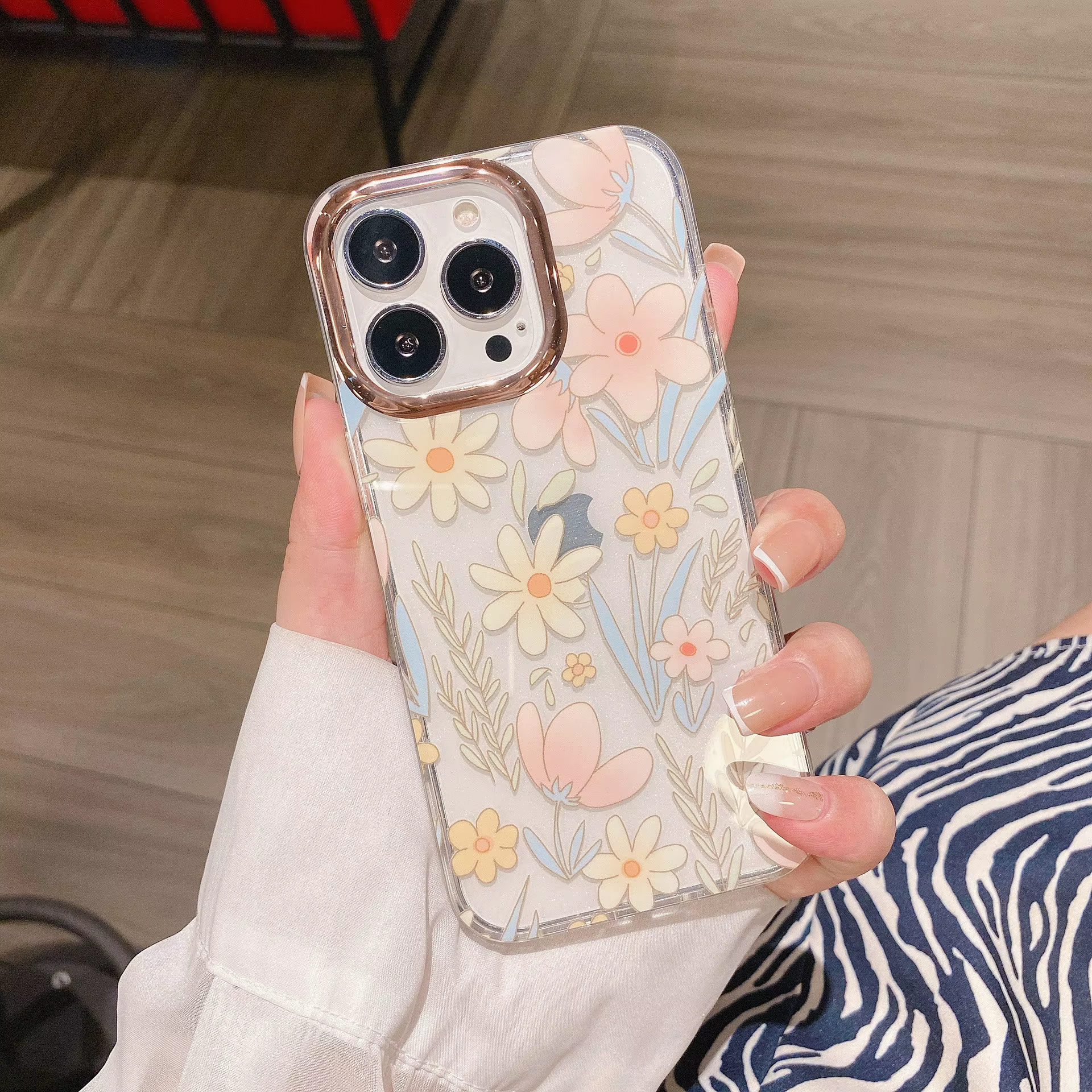 New Flower print iPhone Cases For 16 15 14 Plus Pro Pro Max