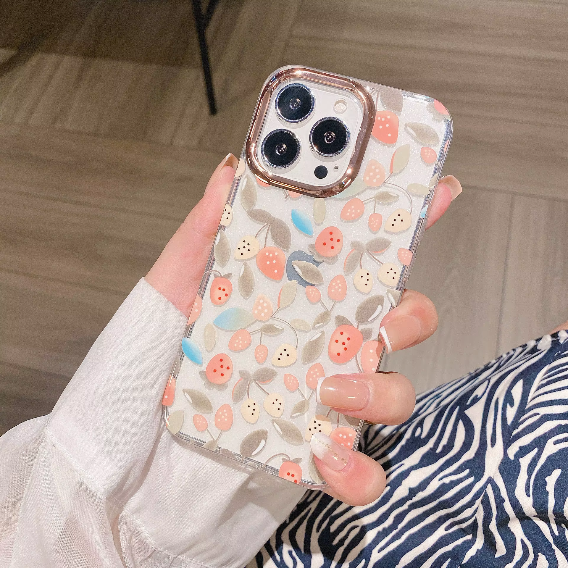 New Strawberry print iPhone Cases For 16 15 14 Plus Pro Pro Max STRAWBERRY
