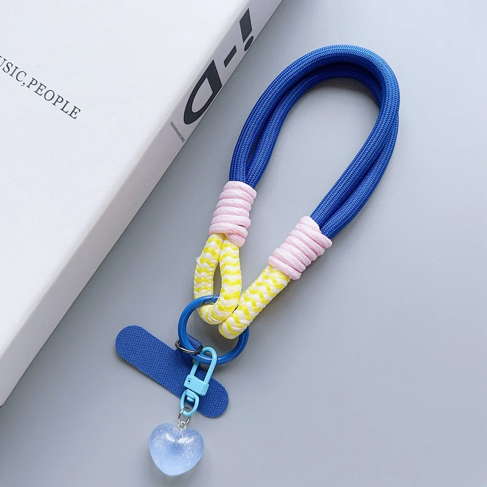 Miniature Cute Heart Phone Charm ROYAL BLUE