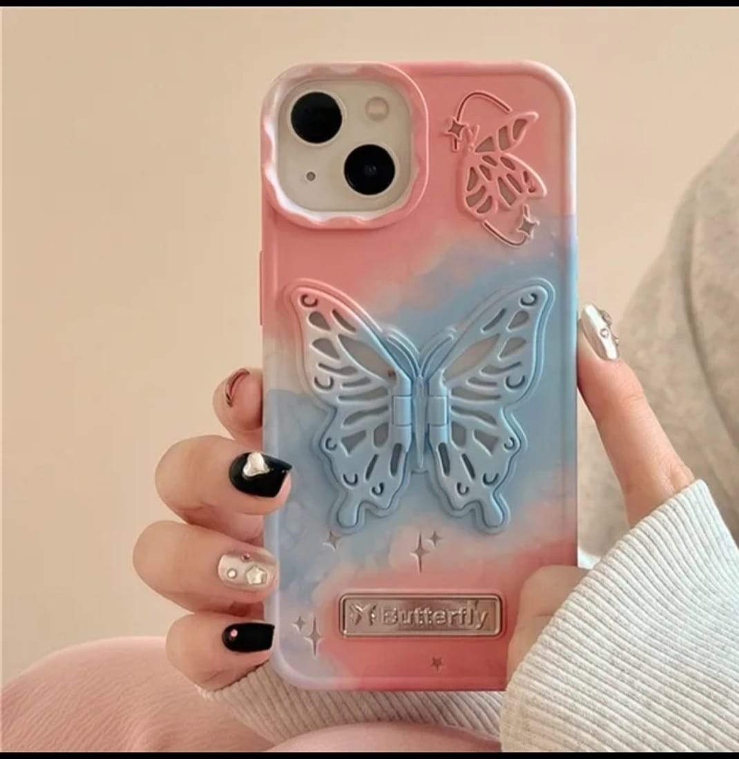New TIE-DYE Butterfly iPhone Cases For 16 15 14 Pro Pro Max  M3