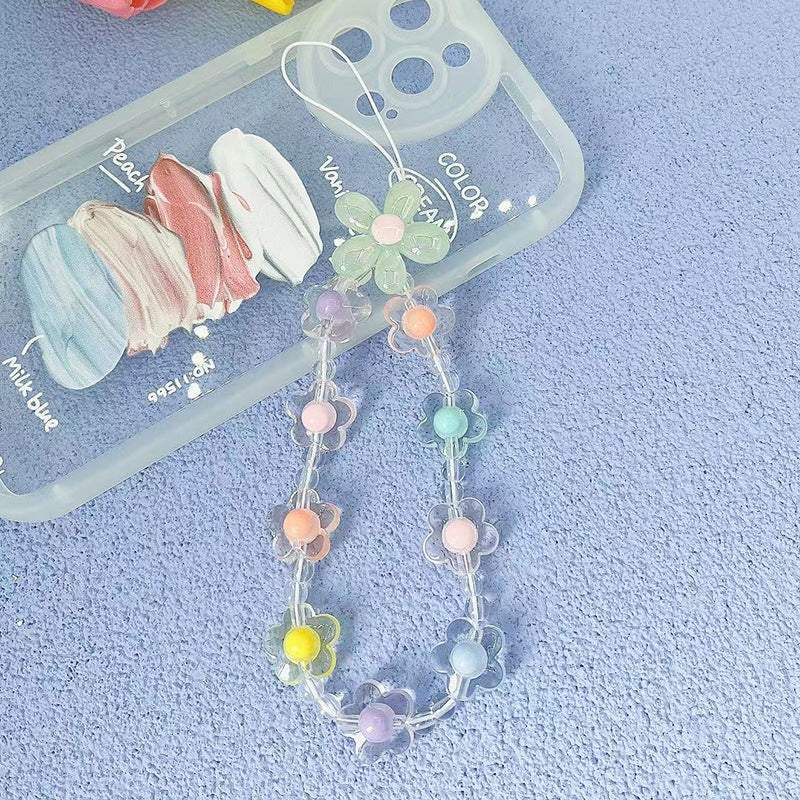 Petite Floral Beaded Phone Charm M3
