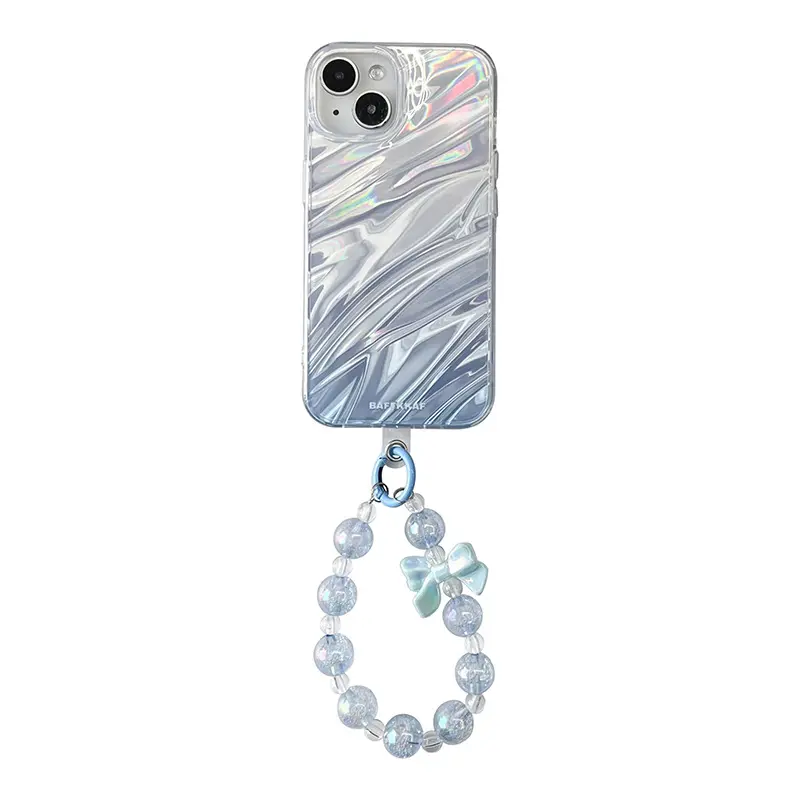 Water Ripple Simple Fresh Suitable iPhone Cases For 16 15 14 Plus Pro Pro Max BLUE