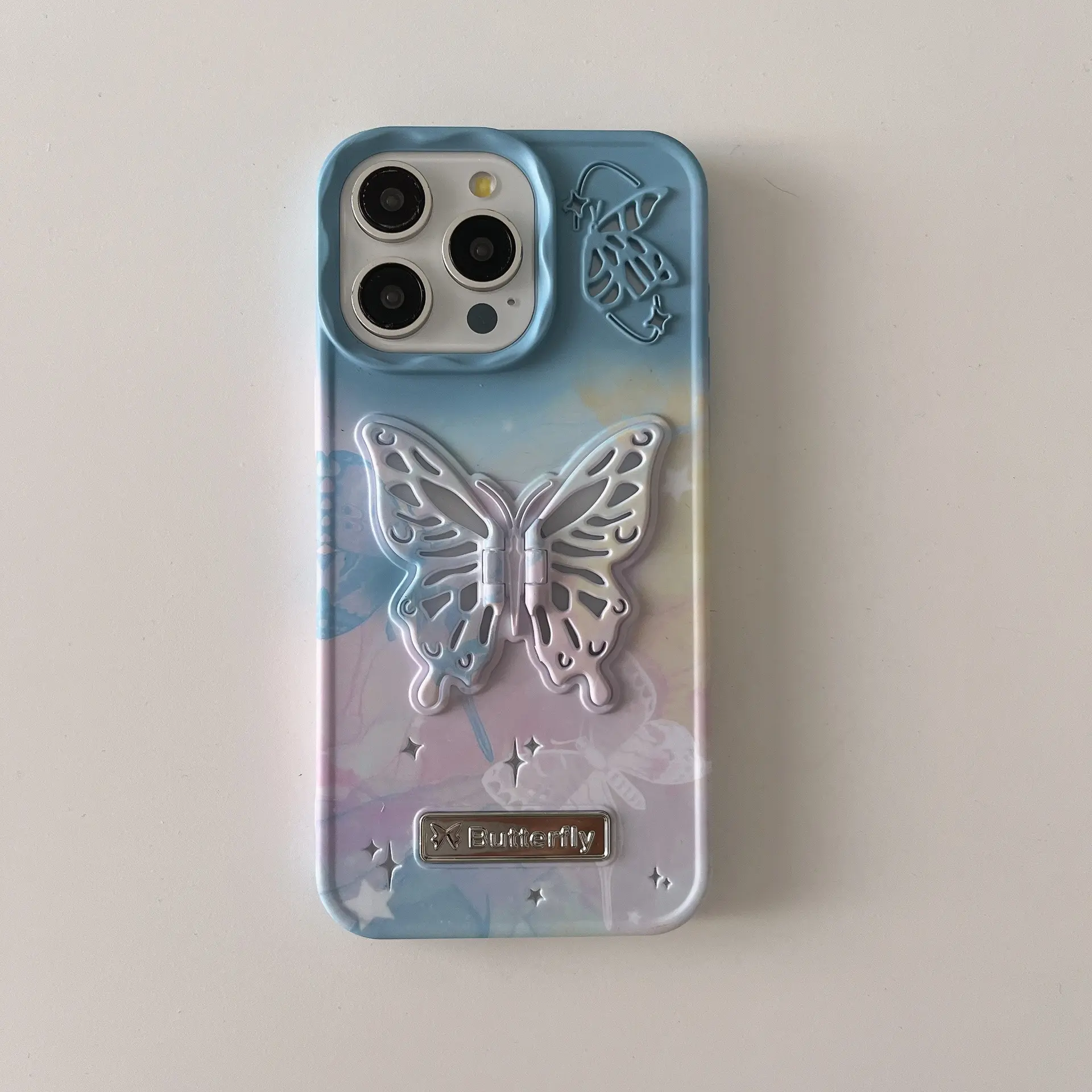 New TIE-DYE Butterfly iPhone Cases For 16 15 14 Pro Pro Max  M3