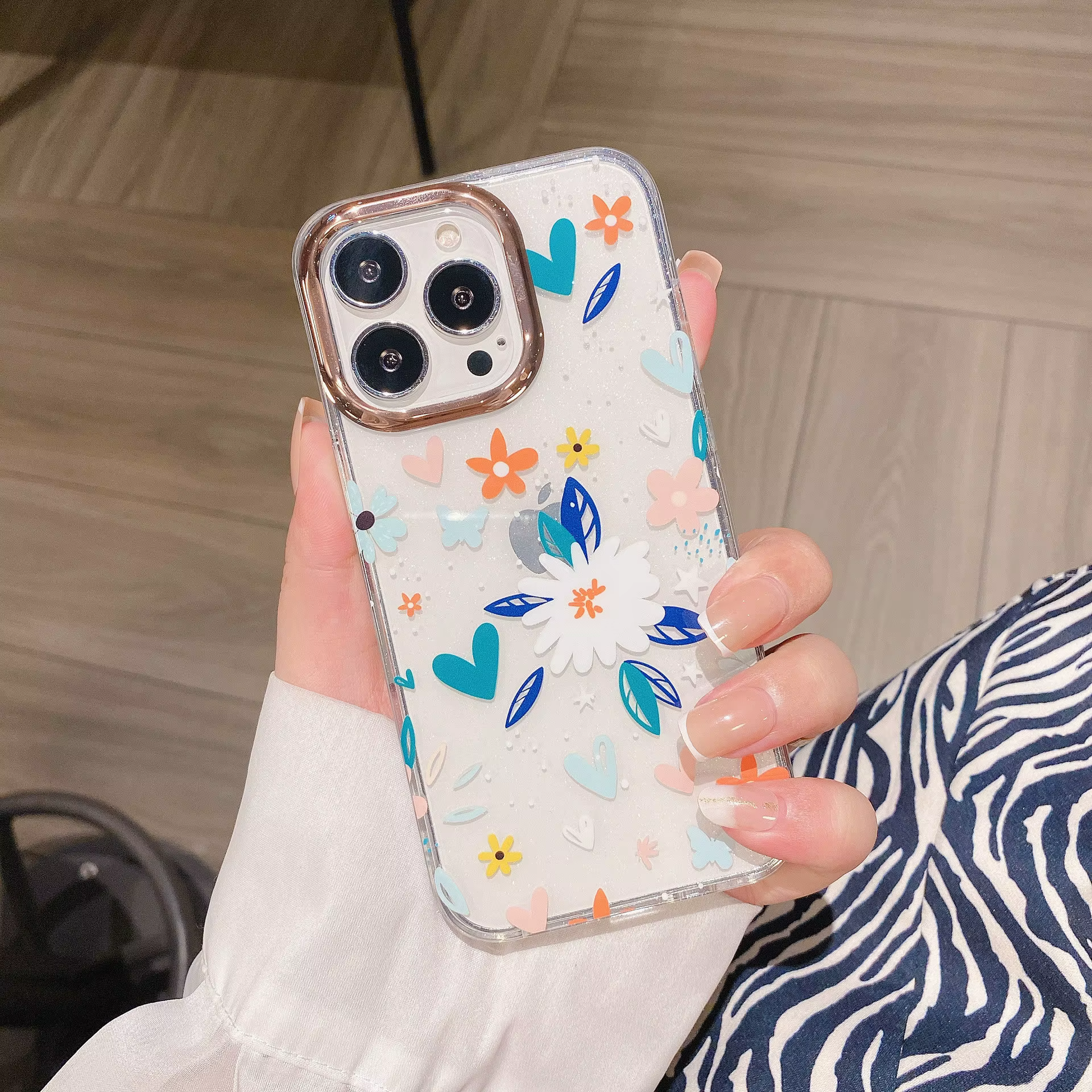 New flower print iPhone Cases For 16 15 14 Plus Pro Pro Max FLOWER 3
