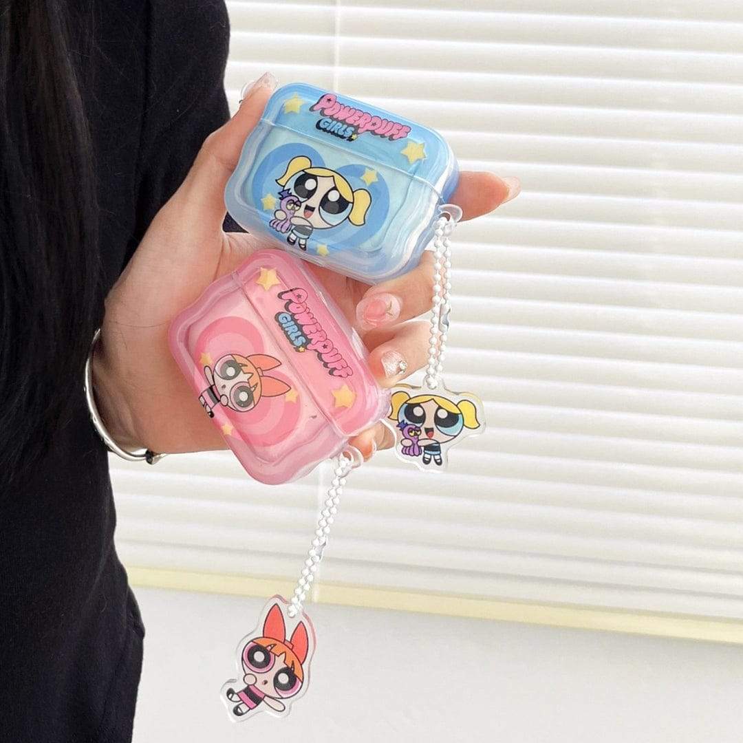 Trendy Powerpuff Girls Stylish Case - AirPods BLUE