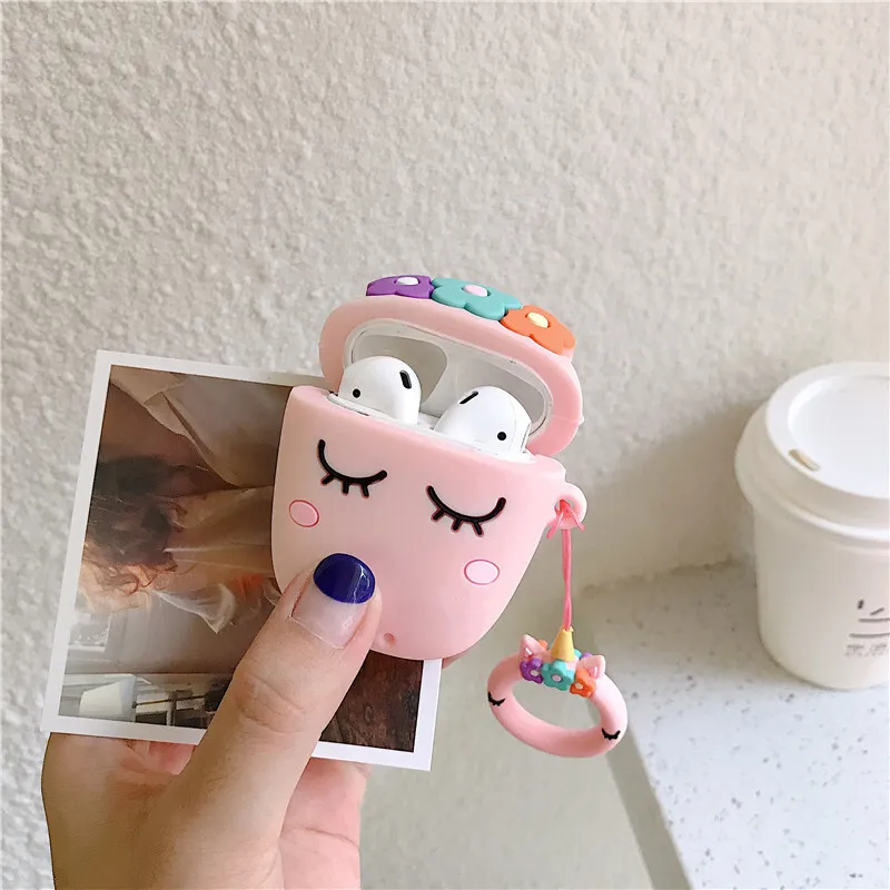 CUTE UNICORN SILICONE AIRPODS CASE COVER FOR 1/2/3 AND AIRPODS PRO
