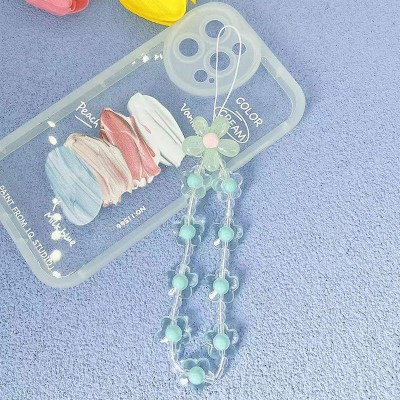 Petite Floral Beaded Phone Charm M5