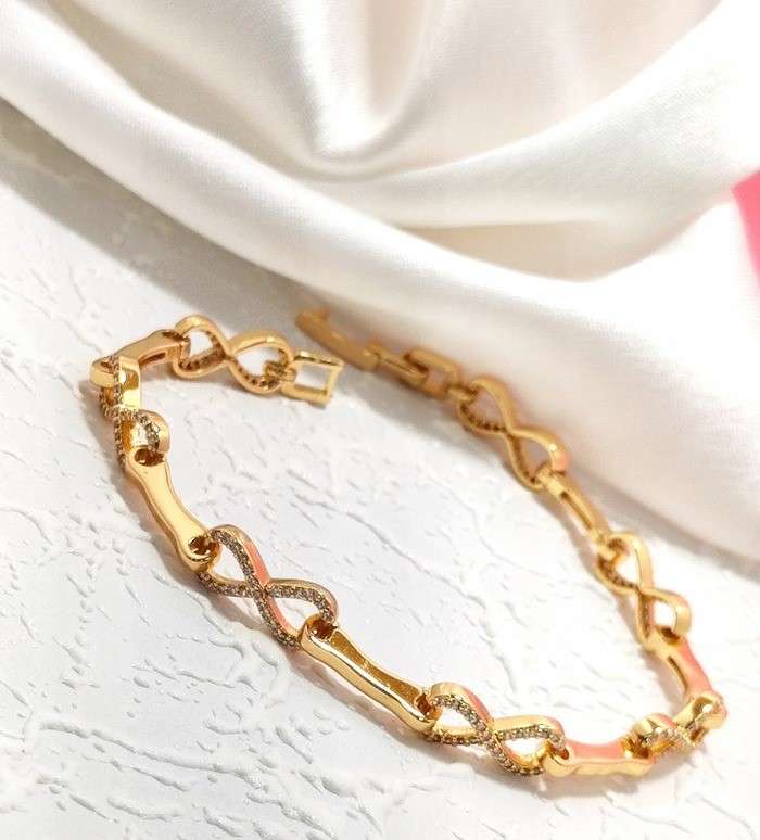 Infinity Chained Gold Bracelet GOLD