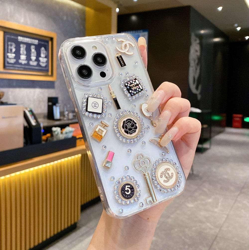 Clear Makeup iPhone Cases For 15 14 Plus Pro Pro Max TRANSPARENT