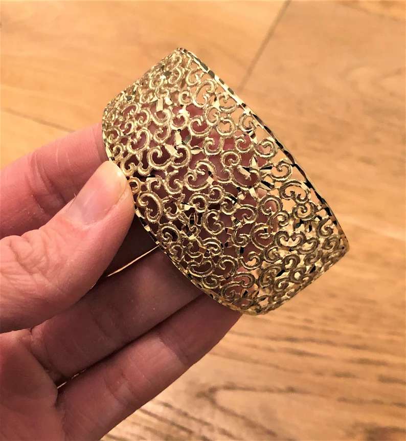 Gold Cuff Bangle GOLD