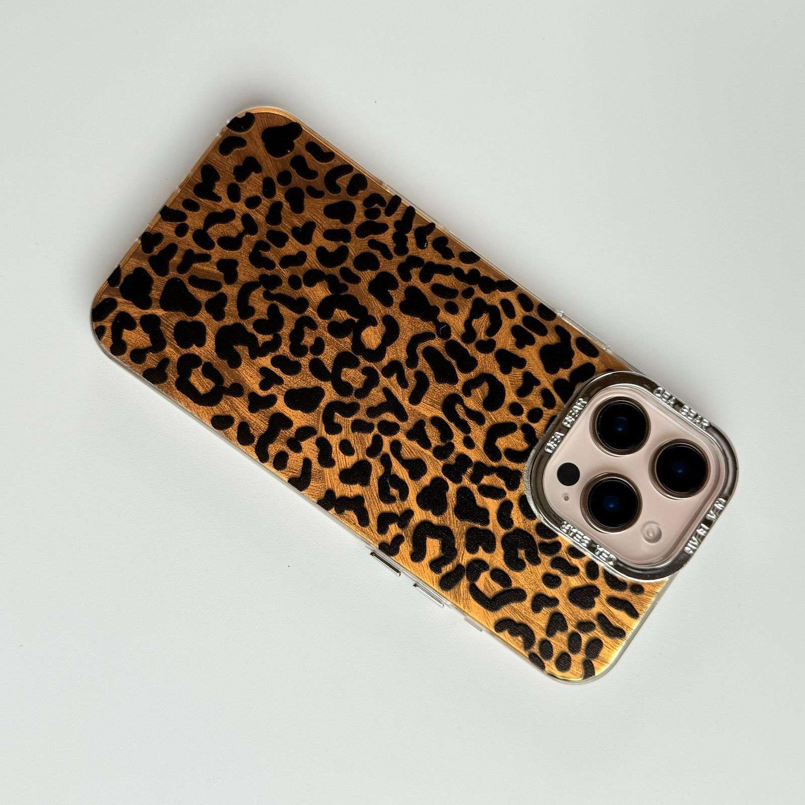 Leopard Design iPhone Cases For 16 Plus Pro ProMax GOLDEN