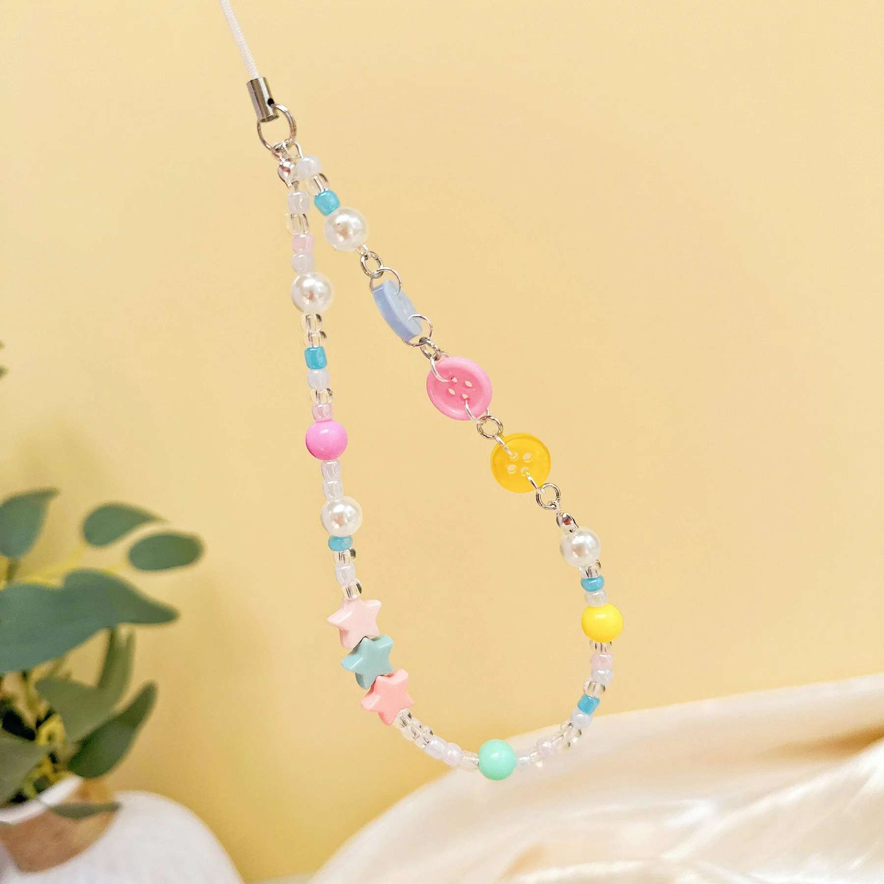 Starry Candy Button Phone Charm M1