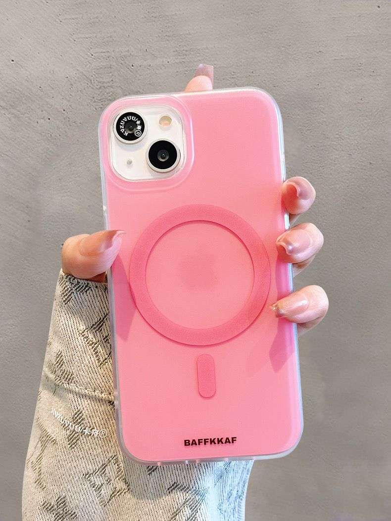 BAFFKKAF Original Quality Premium iPhone Cases For 16 Plus Pro Pro Max Pink