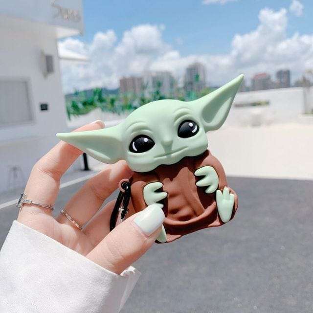 BABY YODA SILICONE AIRPODS CASE COVER FOR 1/2/3 AND AIRPODS PRO GREEN