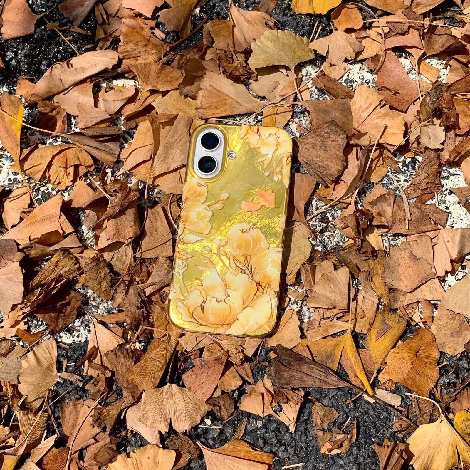 Autumn iPhone Cases For 16 15 Pro Pro Max GOLD