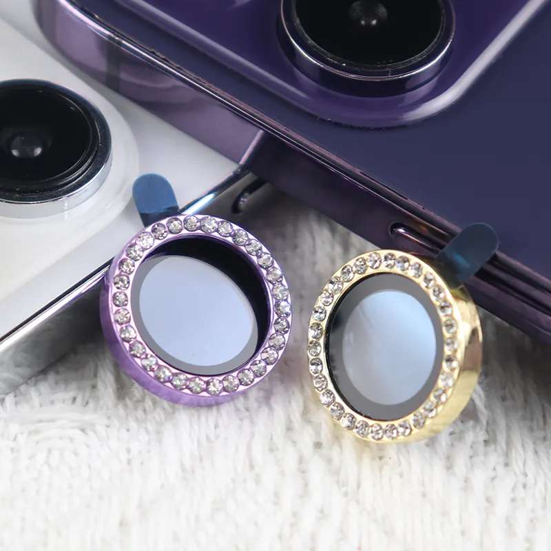 tempered glass bling diamond glitter camera lens protector for iphone camera lens protector PURPIE