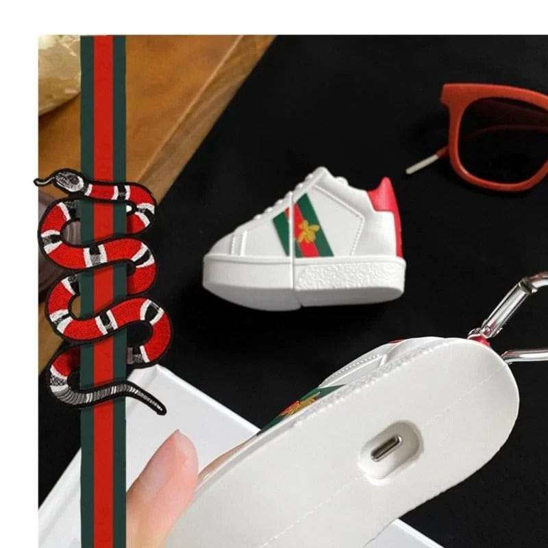 WHITE SNEAKER SILICONE AIRPODS CASE COVER FOR AIRPODS PRO AND AIRPODS 1/2 WHITE