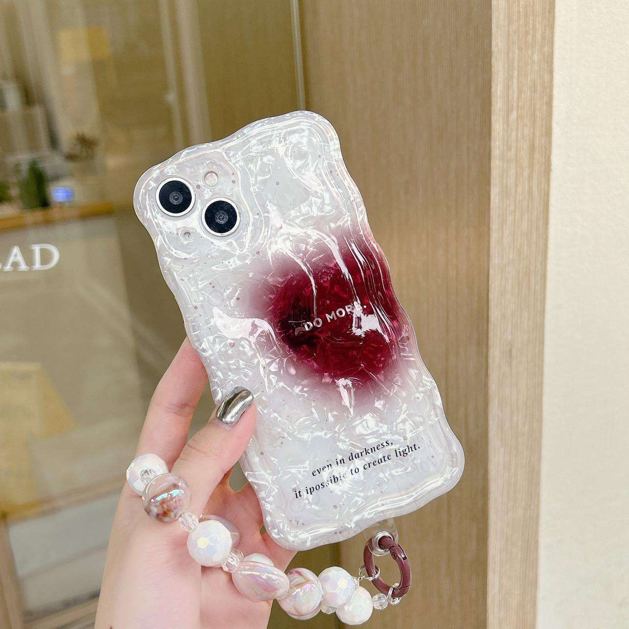 Marble Love Heart Case with Charm iPhone Cases For 16 15 Pro Pro Max C1