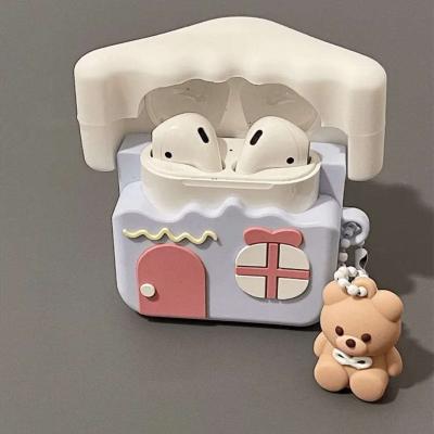 Cute Teddy Bear House AirPods