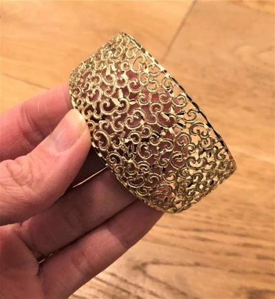Gold Cuff Bangle