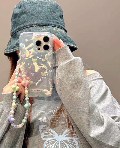 New Heart print iPhone Cases For 16 15 14 Pro Pro Max
