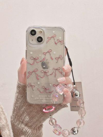 Premium Bow Case With Elegant Charms For iPhone Cases 16 15 14 Plus Pro Pro Max