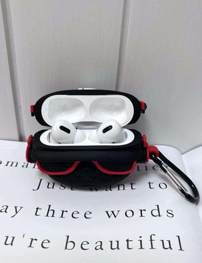 RED DJ BULL DOG SILICONE AIRPODS CASE COVER FOR AIRPODS PRO 2
