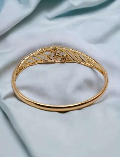 Stainless Steel Gold-Plated Kada