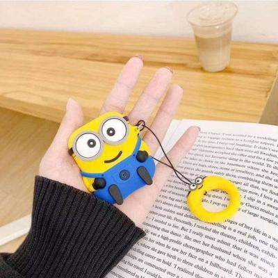 CUTE MINION SILICONE AIRPODS CASE COVER FOR 1/2 AND AIRPODS PRO
