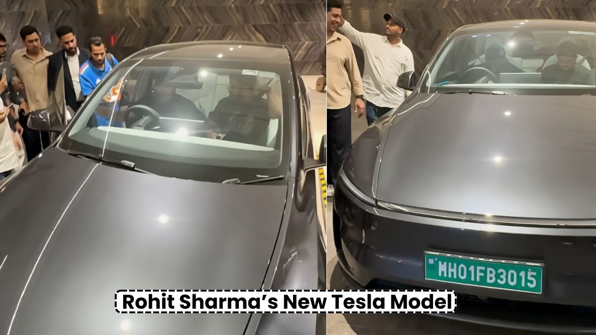 Rohit Sharma’s New Tesla Model Y